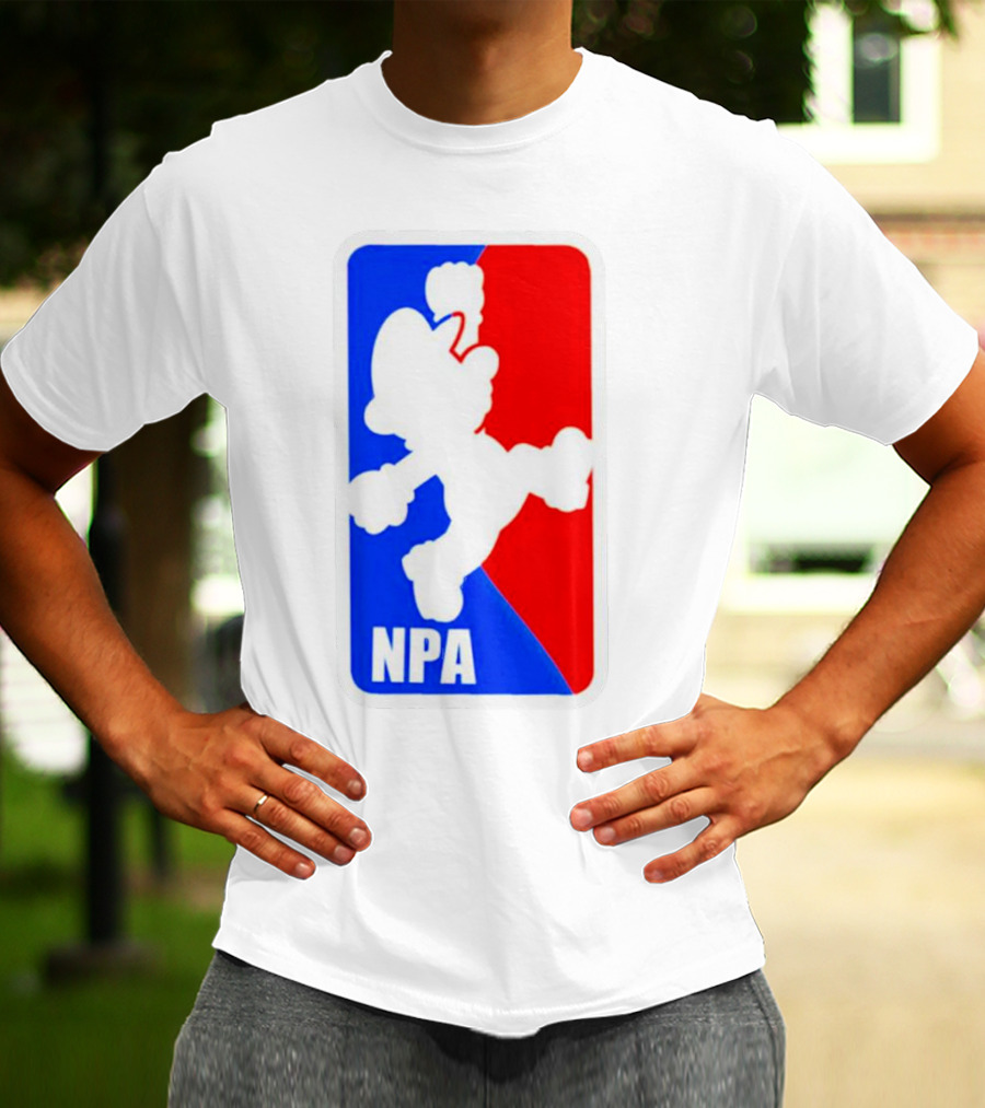 Mario NPA National Plumber Association NBA T-Shirt