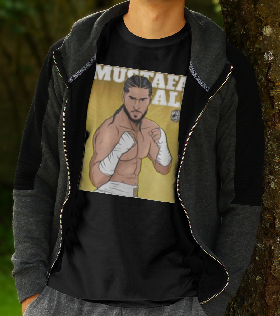 Mustafa Ali Boxer Migs Media T-Shirt