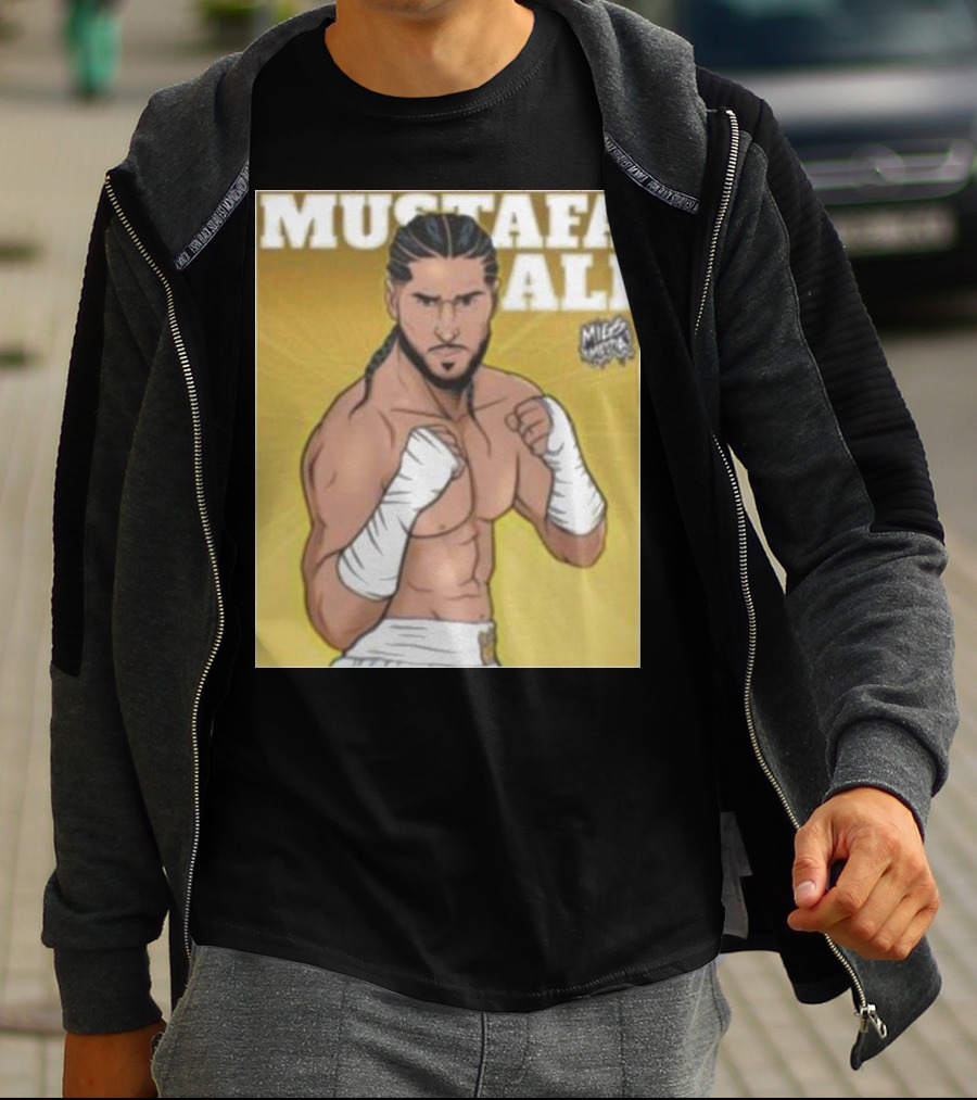 Mustafa Ali Boxer Migs Media T-Shirt