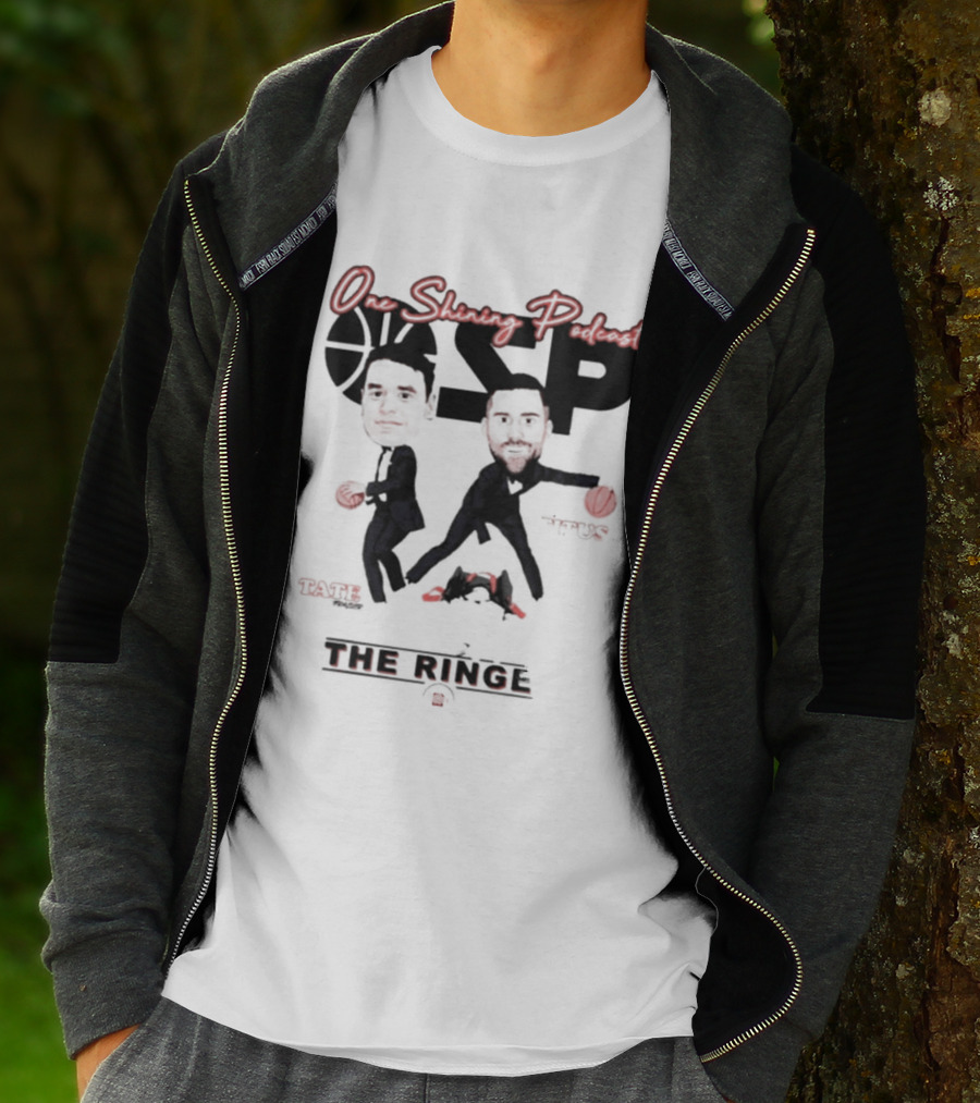 One Shining Podcast OSP Caricature The Ringer T-Shirt