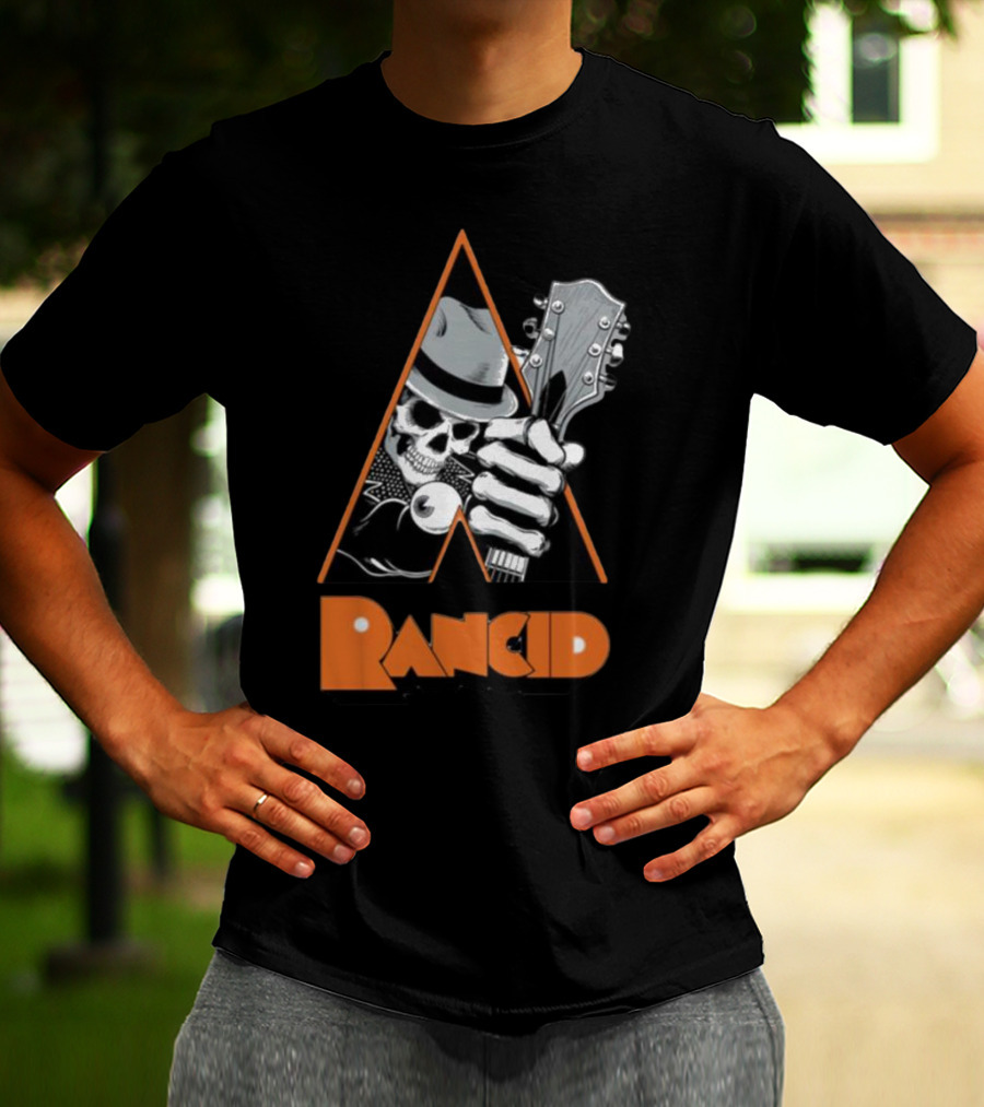 Pvnx Rancid Skull Guitar Fedora T-Shirt