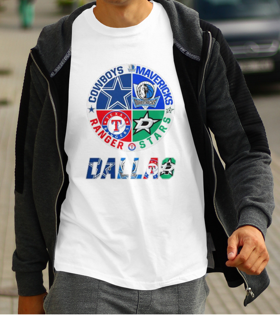 Dallas Cowboys Mavericks Rangers Stars T-Shirt