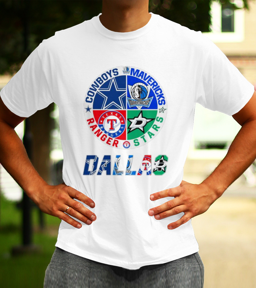 Dallas Cowboys Mavericks Rangers Stars T-Shirt