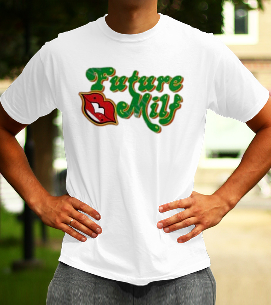 Future M.I.L.F Red Lips Green Script T-Shirt