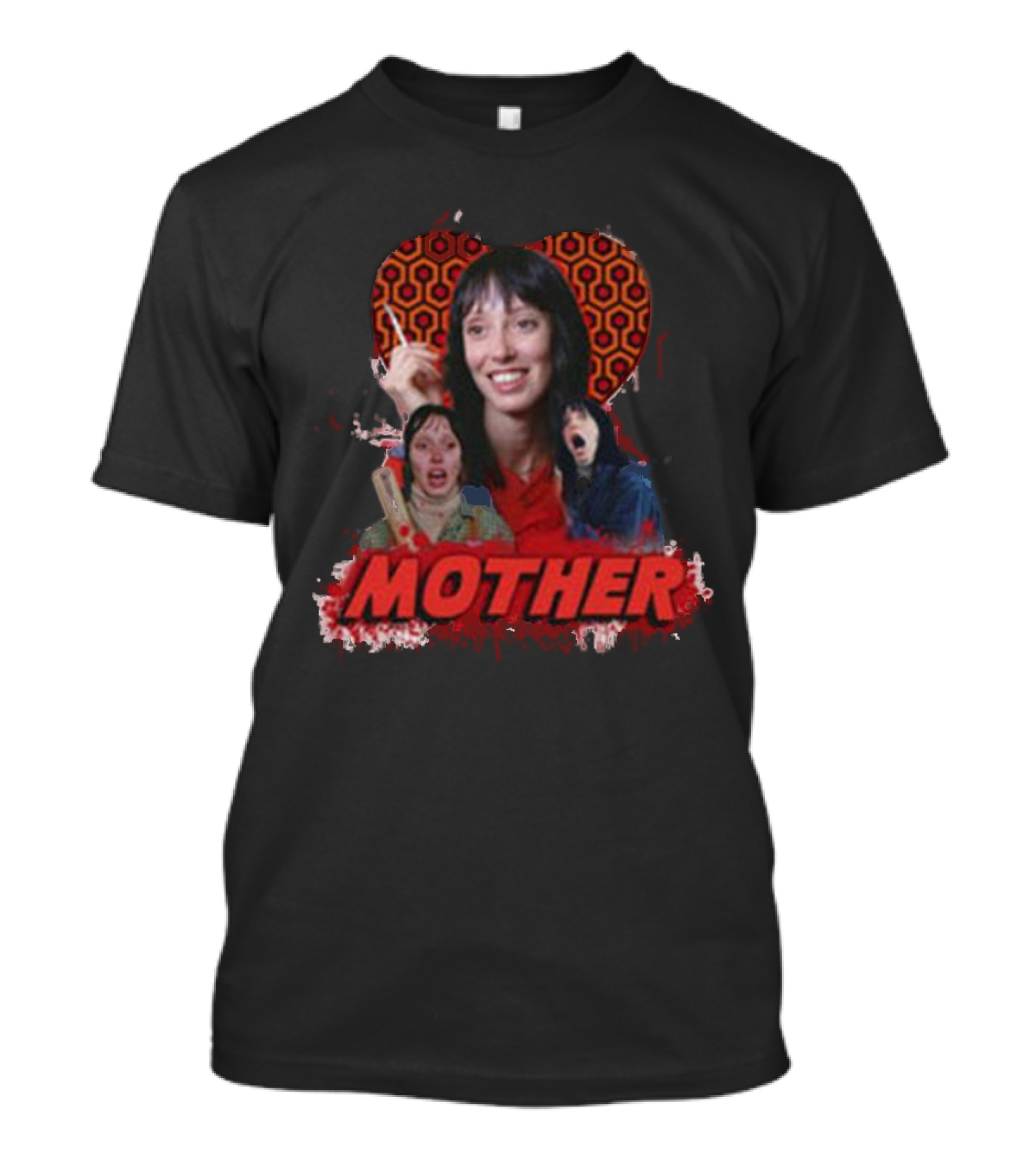 Mother The Shining Iconic Horror Film Parody Redrum Typography T-Shirt