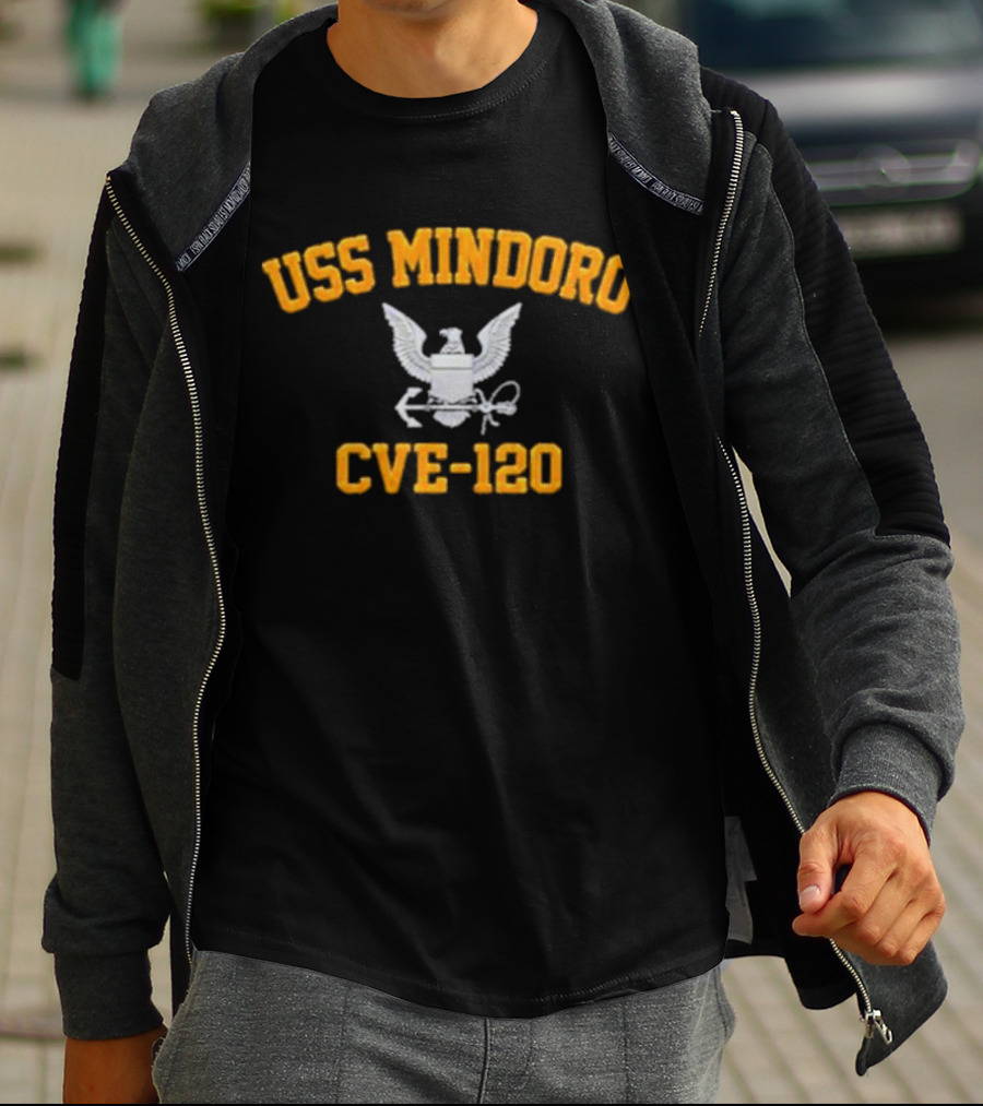USS Mindoro CVE-120 Eagle And Anchor Emblem T-Shirt