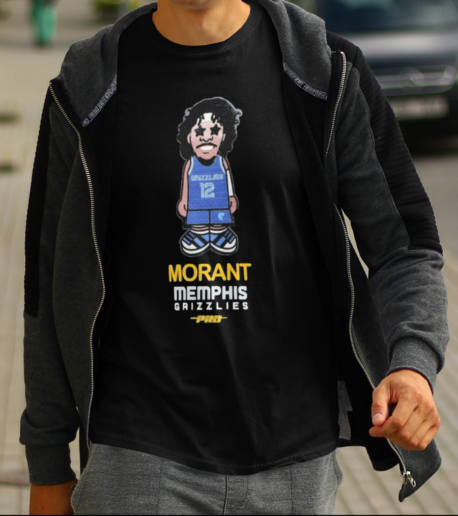 Morant Memphis Grizzlies Pro Caricature 12 T-Shirt
