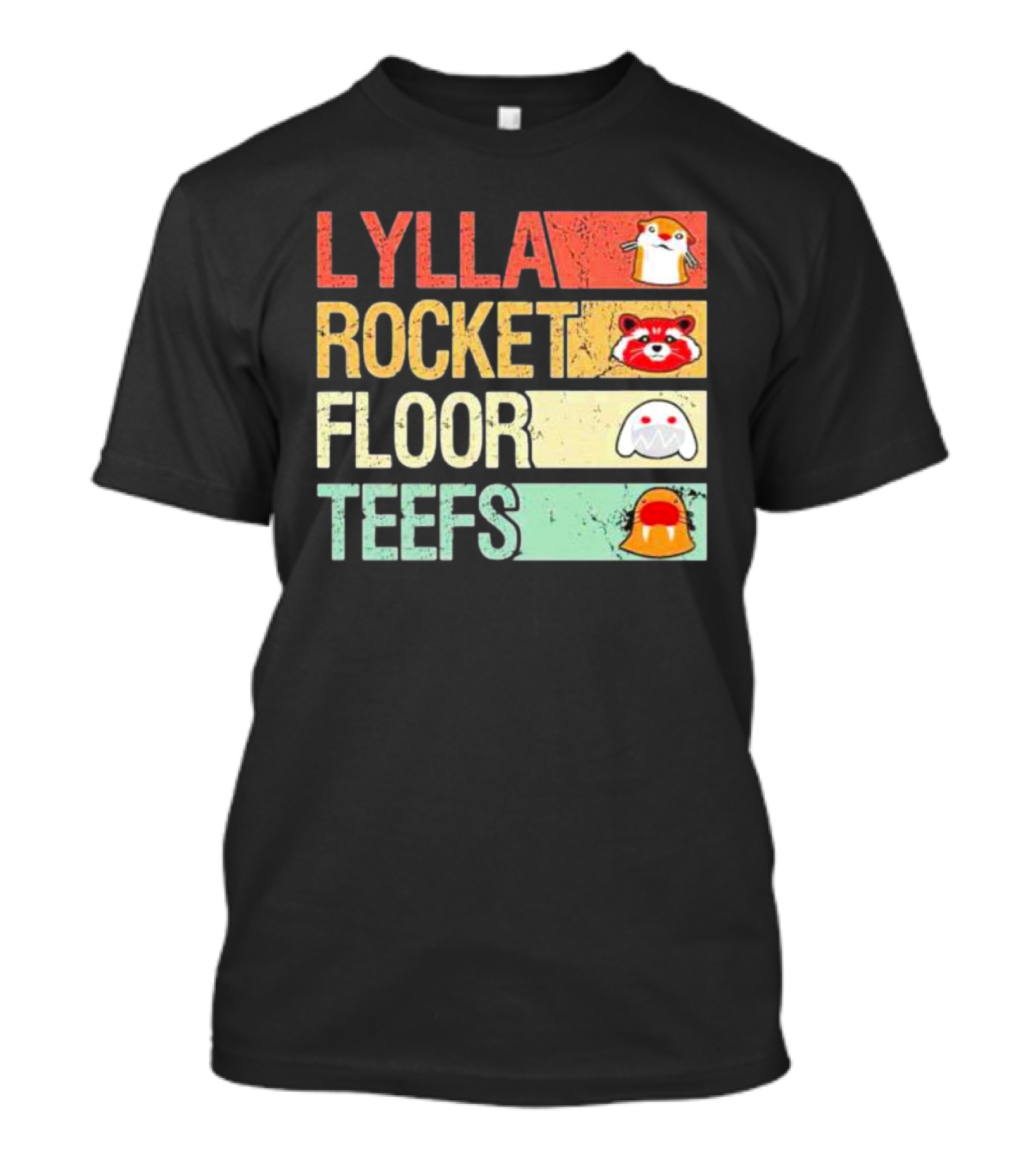 Lylla Rocket Floor Teefs Guardians Icons T-Shirt