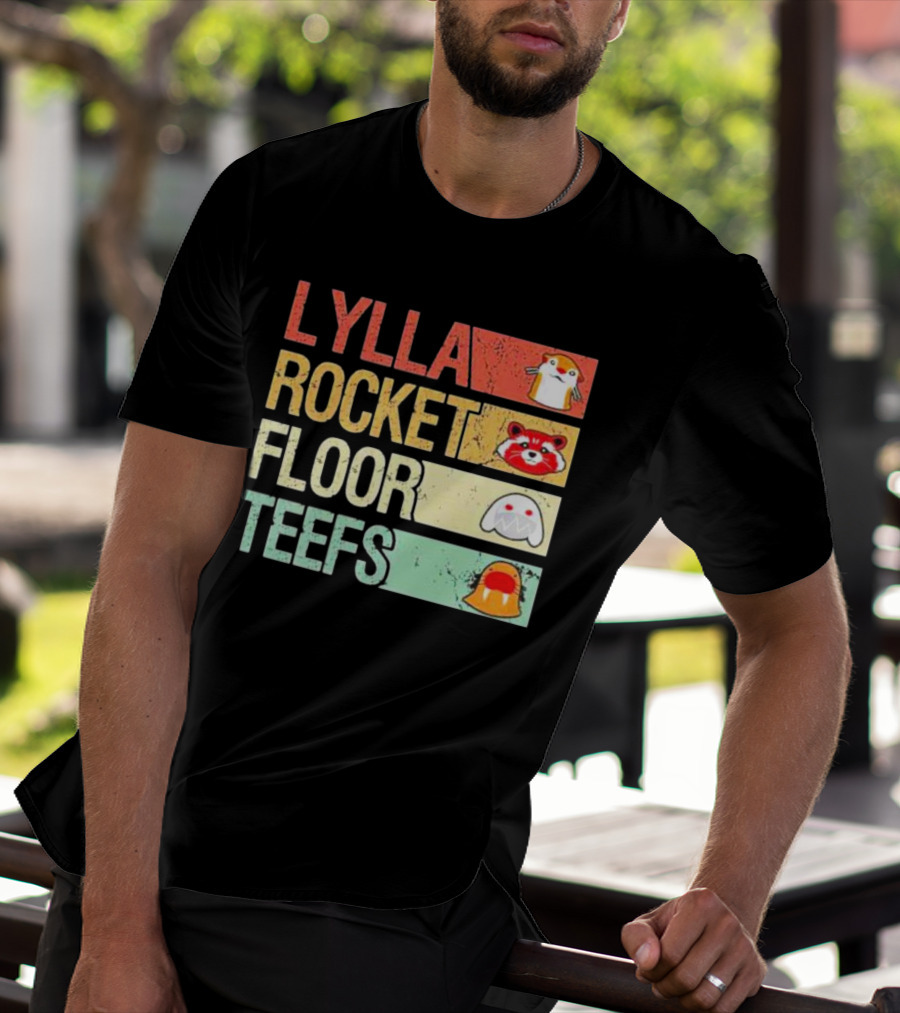 Lylla Rocket Floor Teefs Guardians Icons T-Shirt