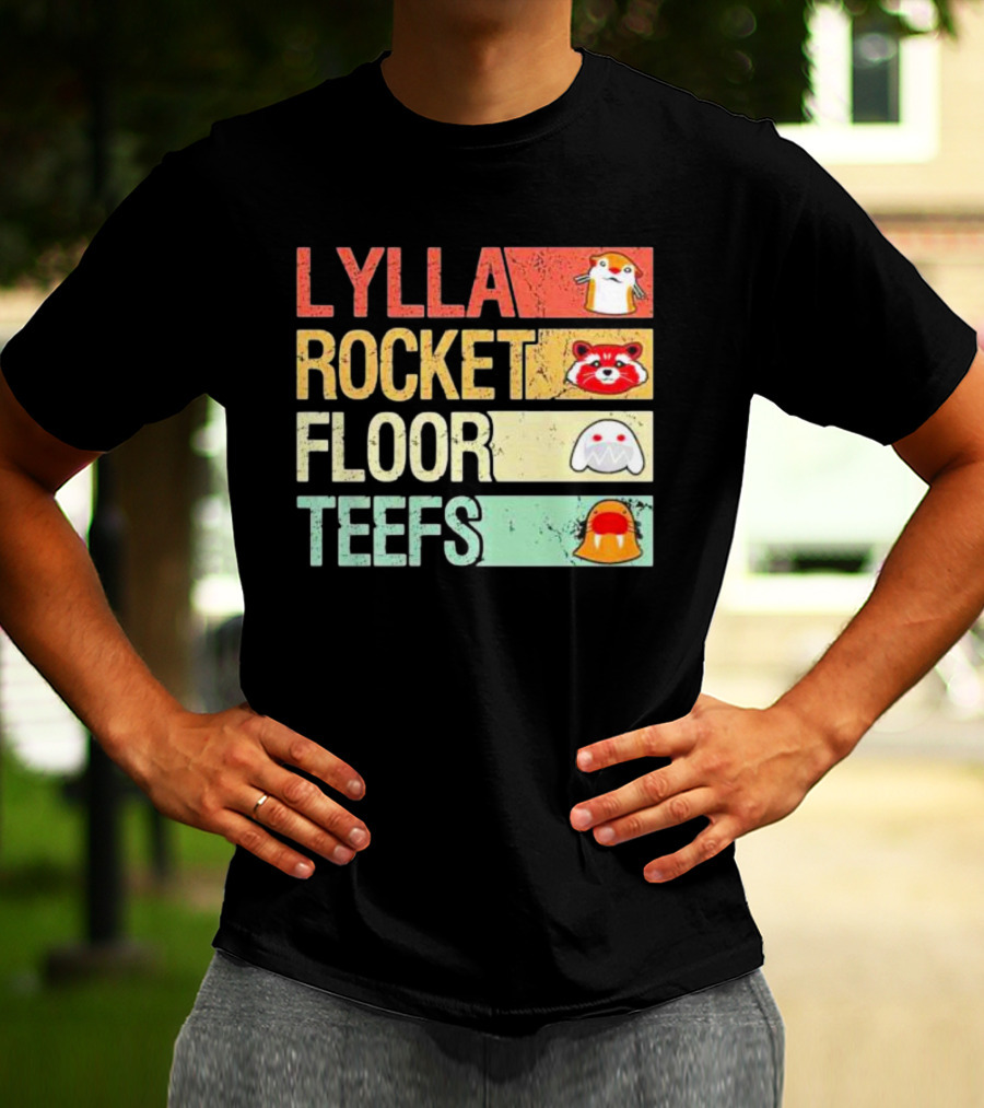 Lylla Rocket Floor Teefs Guardians Icons T-Shirt