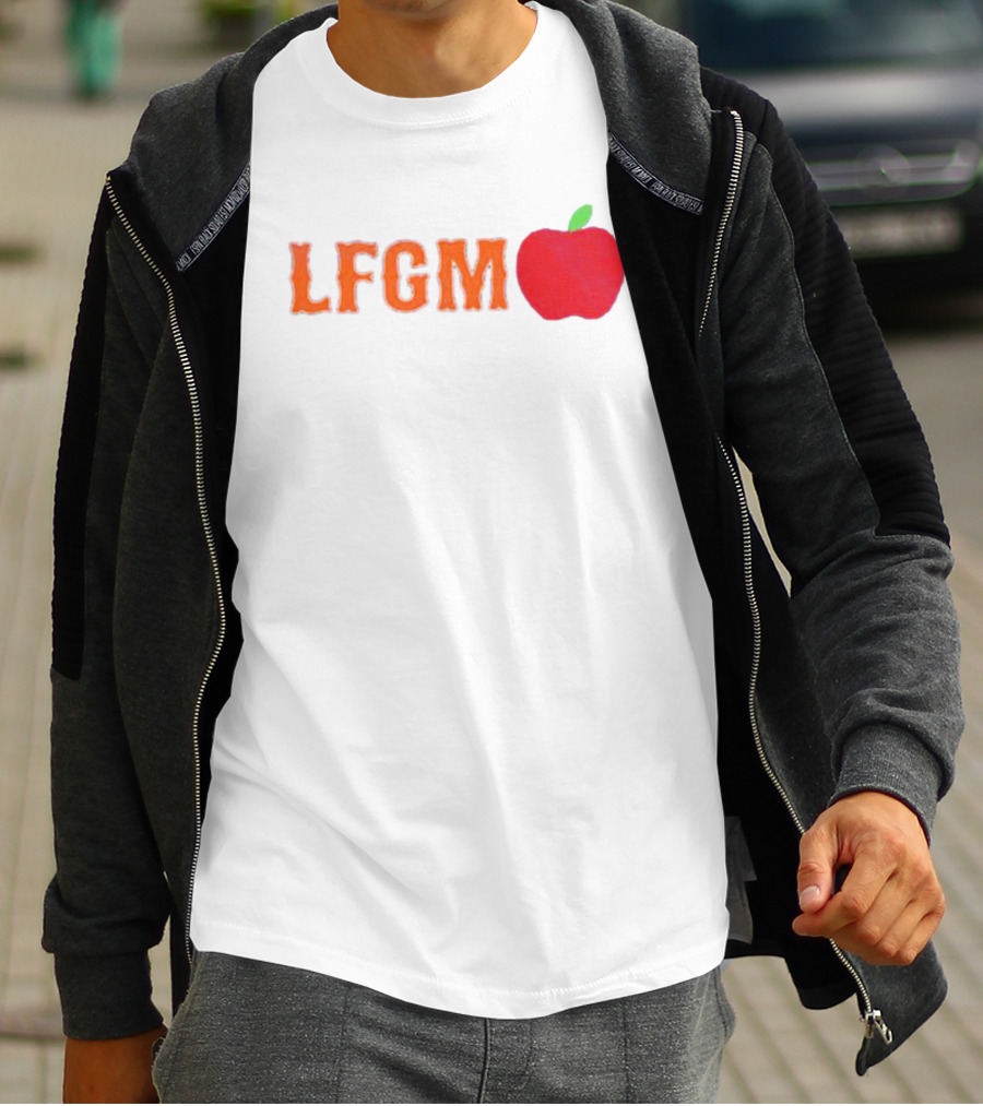 Mets Merized LFGM Apple Fan T-Shirt