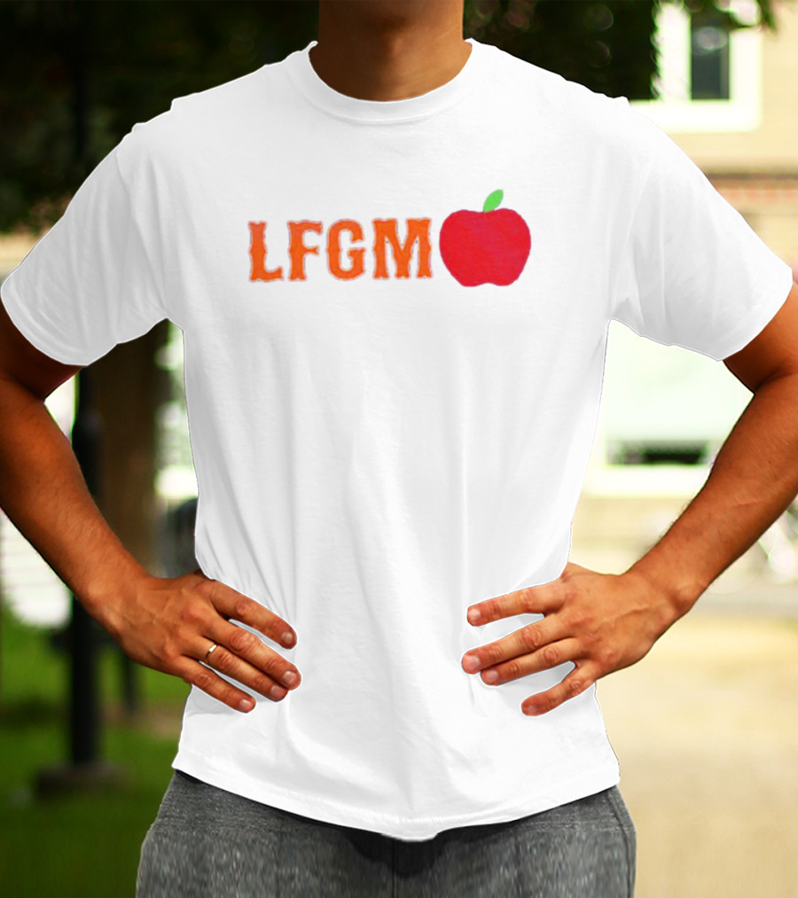 Mets Merized LFGM Apple Fan T-Shirt