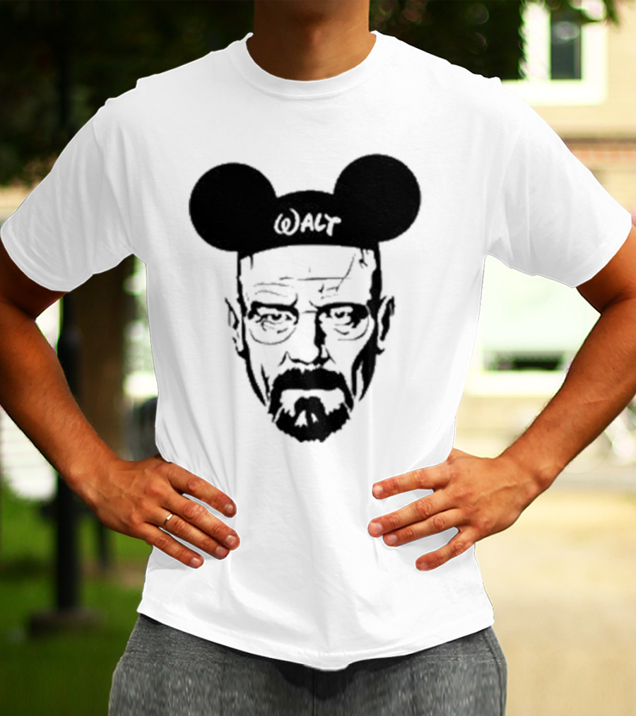 Walt Heisenberg With Mickey Mouse Ears Vintage Mashup T-Shirt