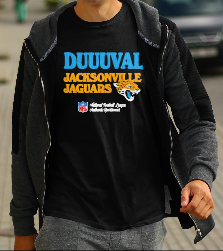 DUUUVAL Jacksonville Jaguars National Football League Authentic Sportswear NFL T-Shirt