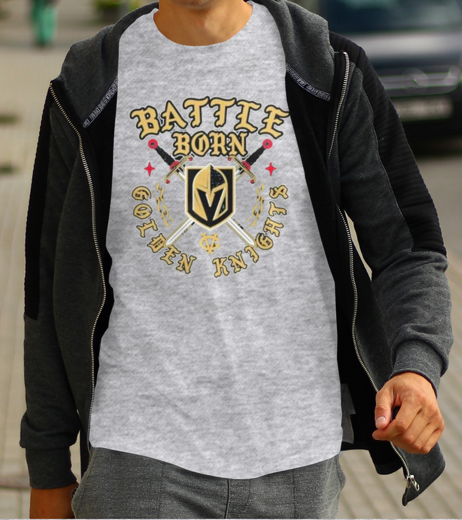 Battle Born Vegas Golden Knights Swords T-Shirt