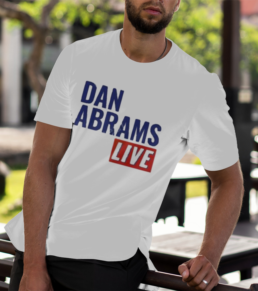 Dan Abrams Live Show Bold Text Red And Blue T-Shirt