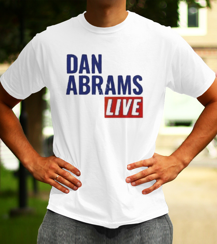 Dan Abrams Live Show Bold Text Red And Blue T-Shirt