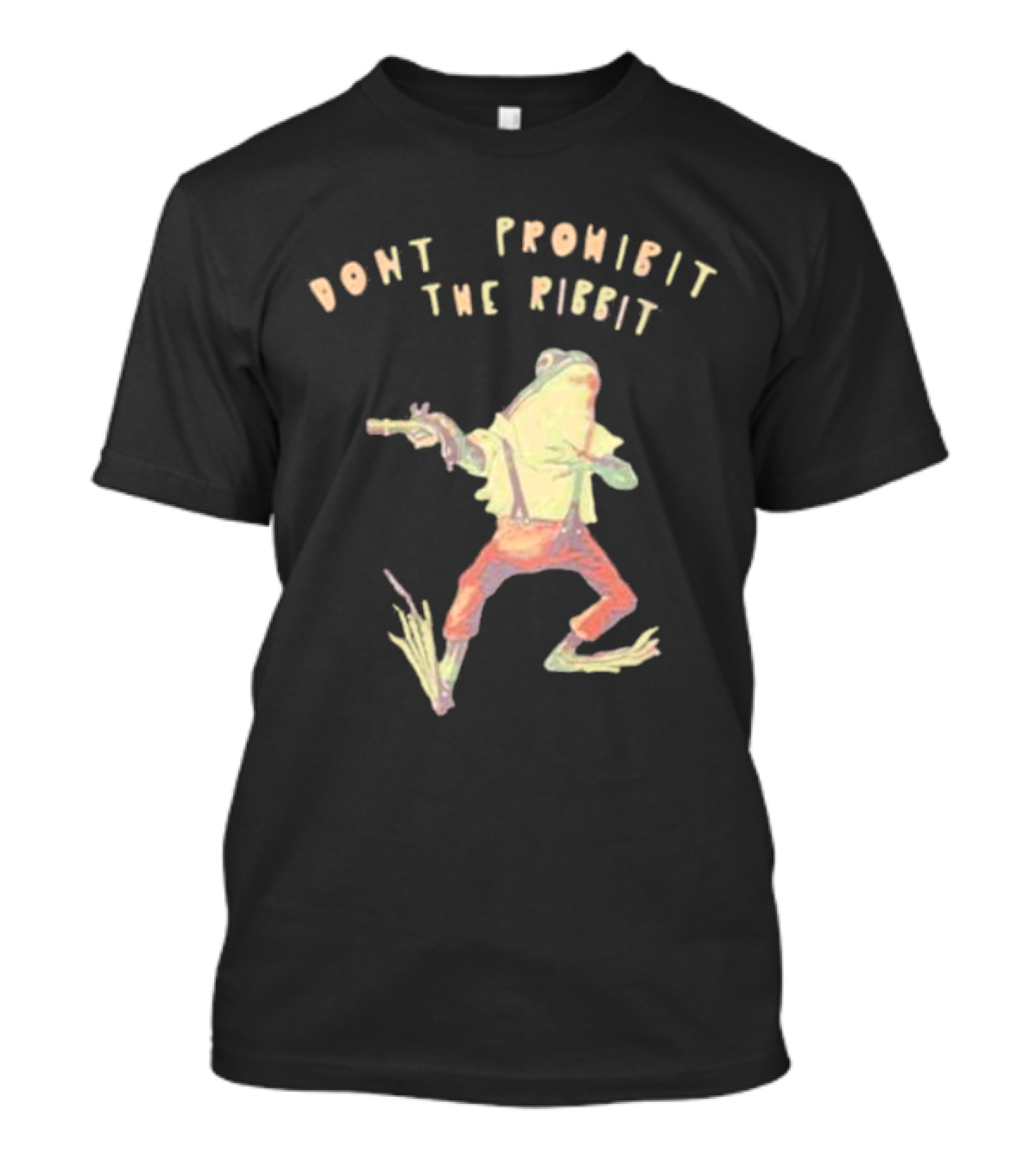 Don’t Prohibit The Ribbit Frog With Gun T-Shirt