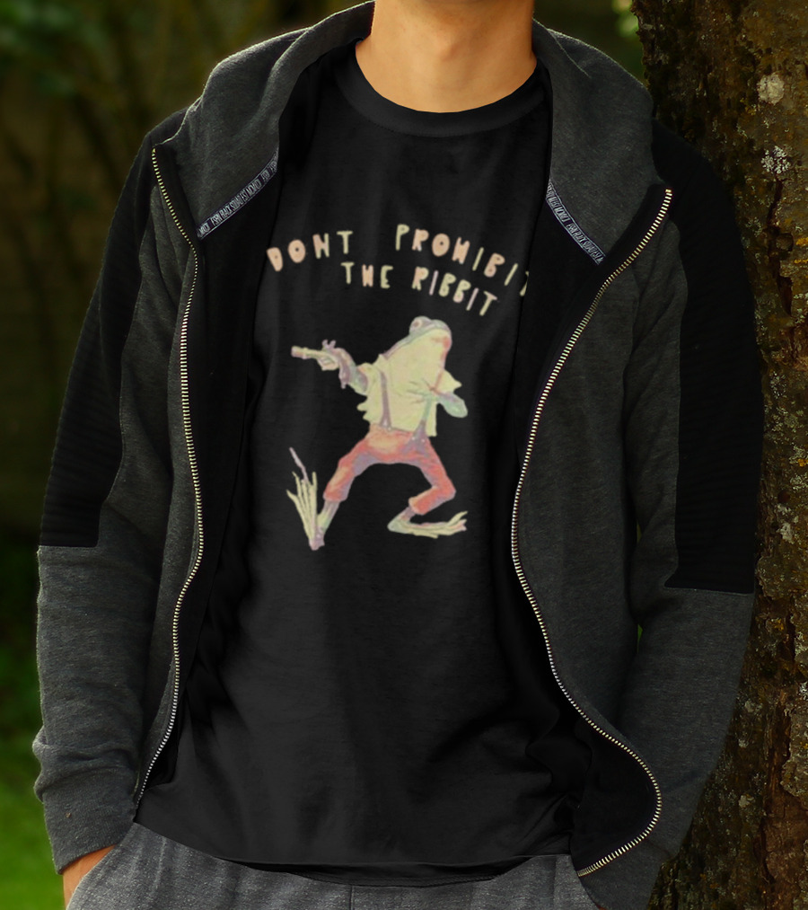 Don’t Prohibit The Ribbit Frog With Gun T-Shirt