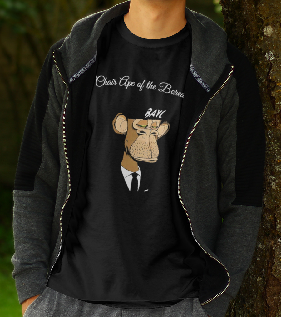 Bored Ape Yacht Club Bared Monkey Face Chair Ape T-Shirt