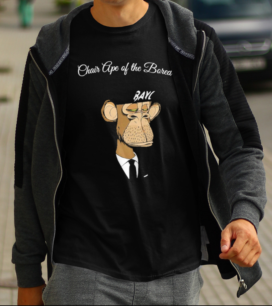 Bored Ape Yacht Club Bared Monkey Face Chair Ape T-Shirt