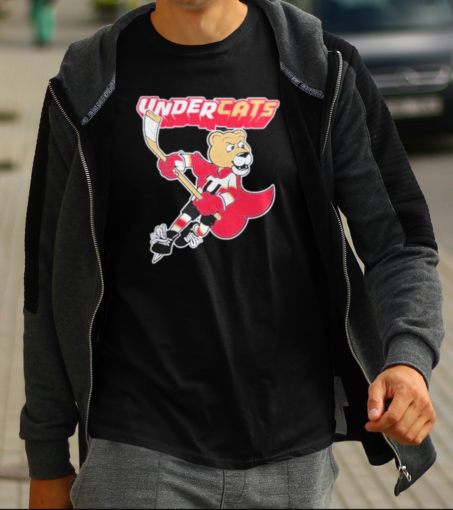 Undercats Florida Panthers Cartoon Hockey Character T-Shirt