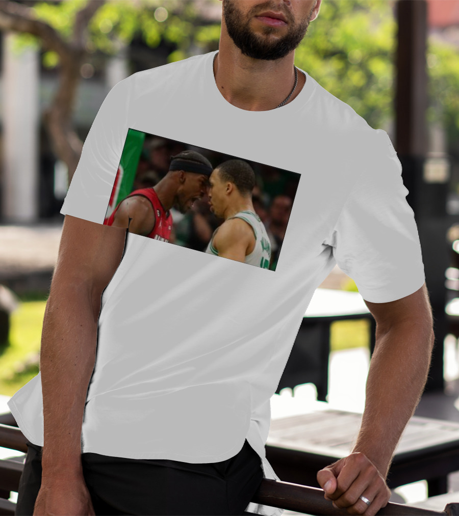 Jimmy Butler Grant Williams Faceoff Heat Celtics T-Shirt