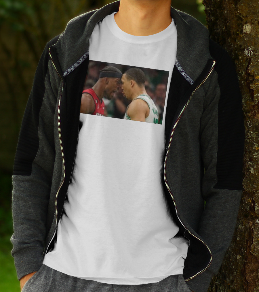 Jimmy Butler Grant Williams Faceoff Heat Celtics T-Shirt