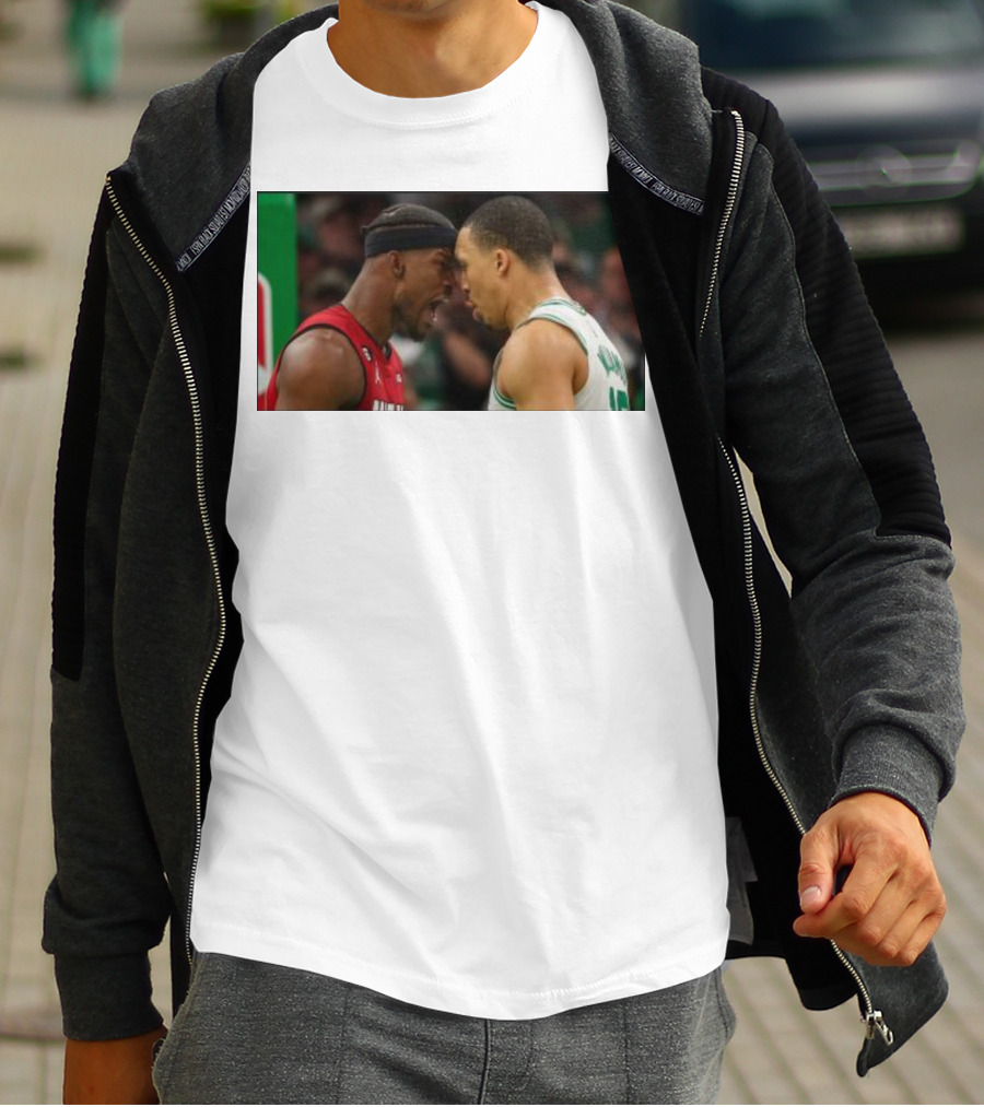 Jimmy Butler Grant Williams Faceoff Heat Celtics T-Shirt