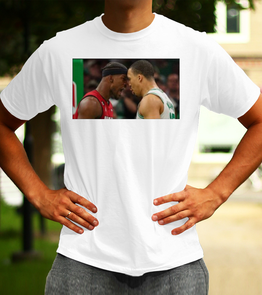 Jimmy Butler Grant Williams Faceoff Heat Celtics T-Shirt