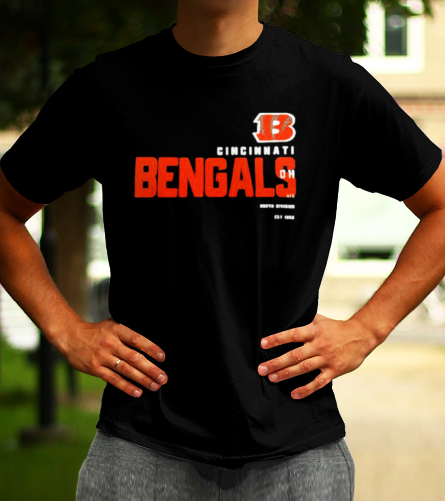Cincinnati Bengals 13 Ohio Est 1968 Sports Team Tri-Blend T-Shirt