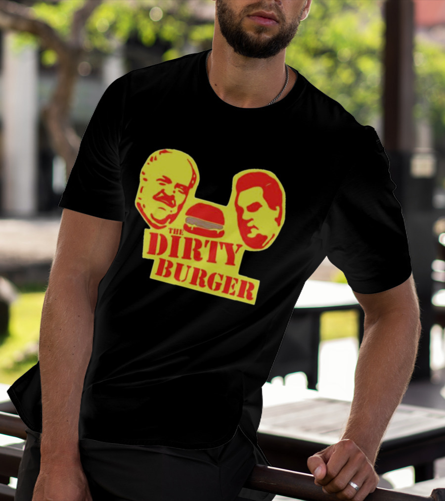 THE DIRTY BURGER Faces And Burger T-Shirt