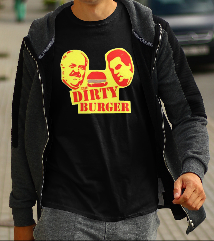 THE DIRTY BURGER Faces And Burger T-Shirt
