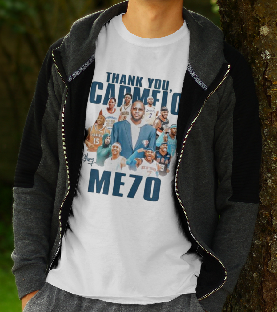 Thank You Carmelo Me70 Signature Basketball Journey T-Shirt