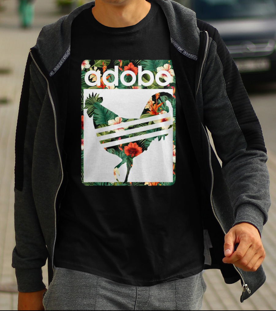 Adobo Floral Chicken T-Shirt