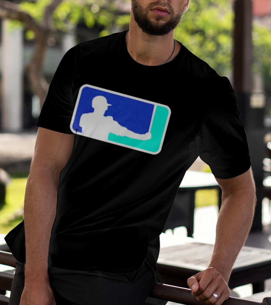 Baseball Ichiro Parody Logo Silhouette Player Swing T-Shirt