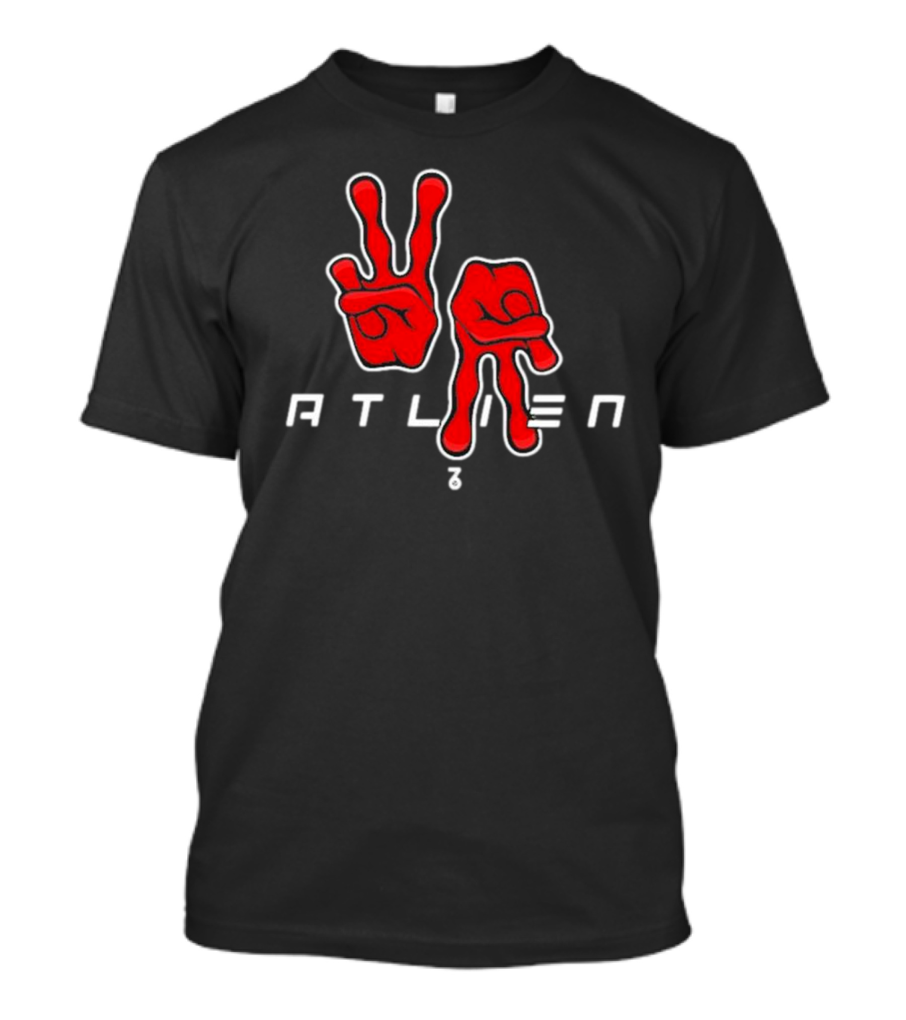 Seven Six Atliens Oukastnight Peace Sign T-Shirt