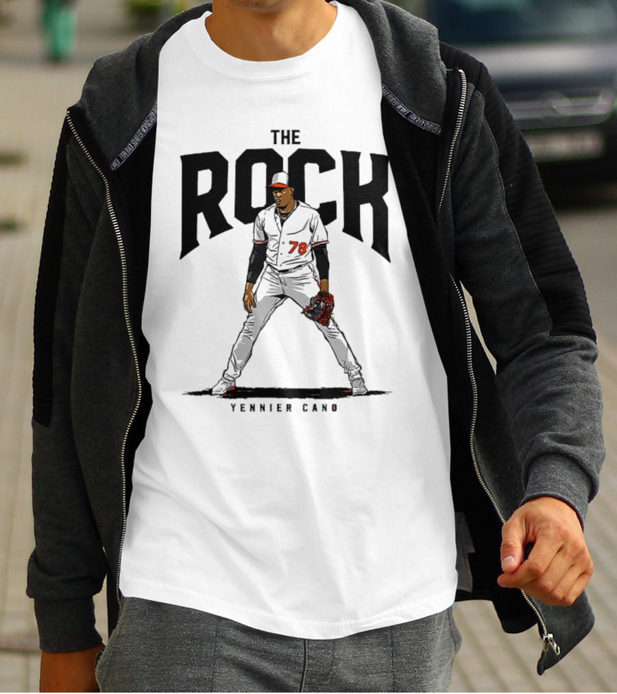 The Rock Yennier Canó 78 Baseball Player T-Shirt