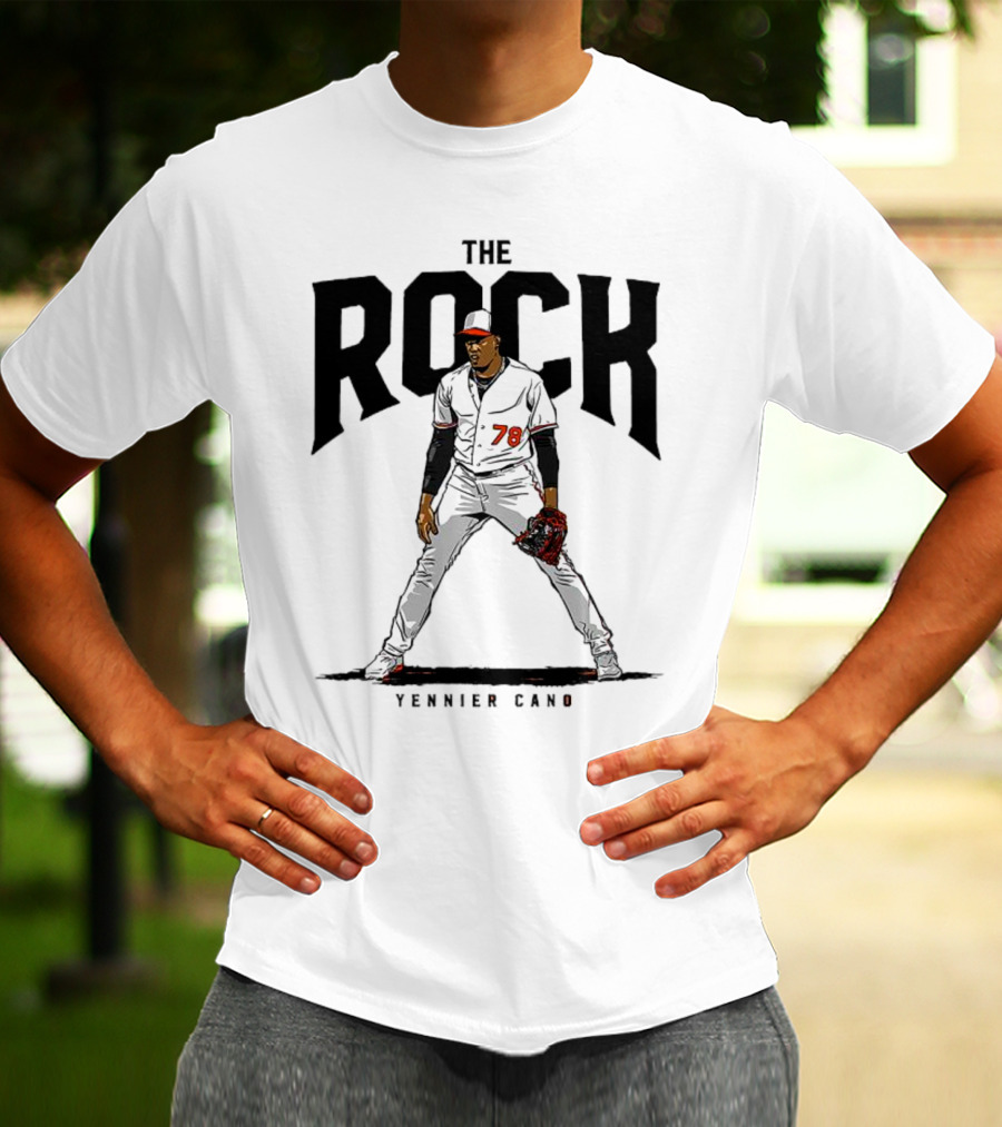 The Rock Yennier Canó 78 Baseball Player T-Shirt