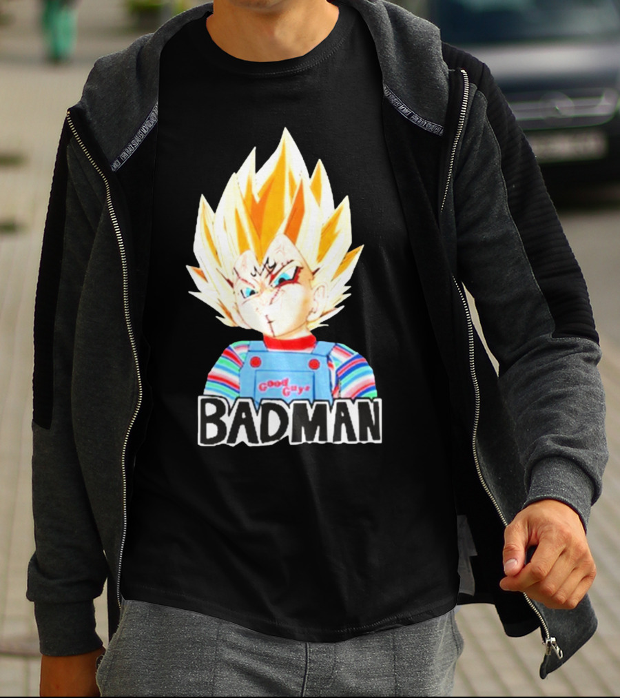 Badman Good Guy Vegeta Chucky Combo T-Shirt