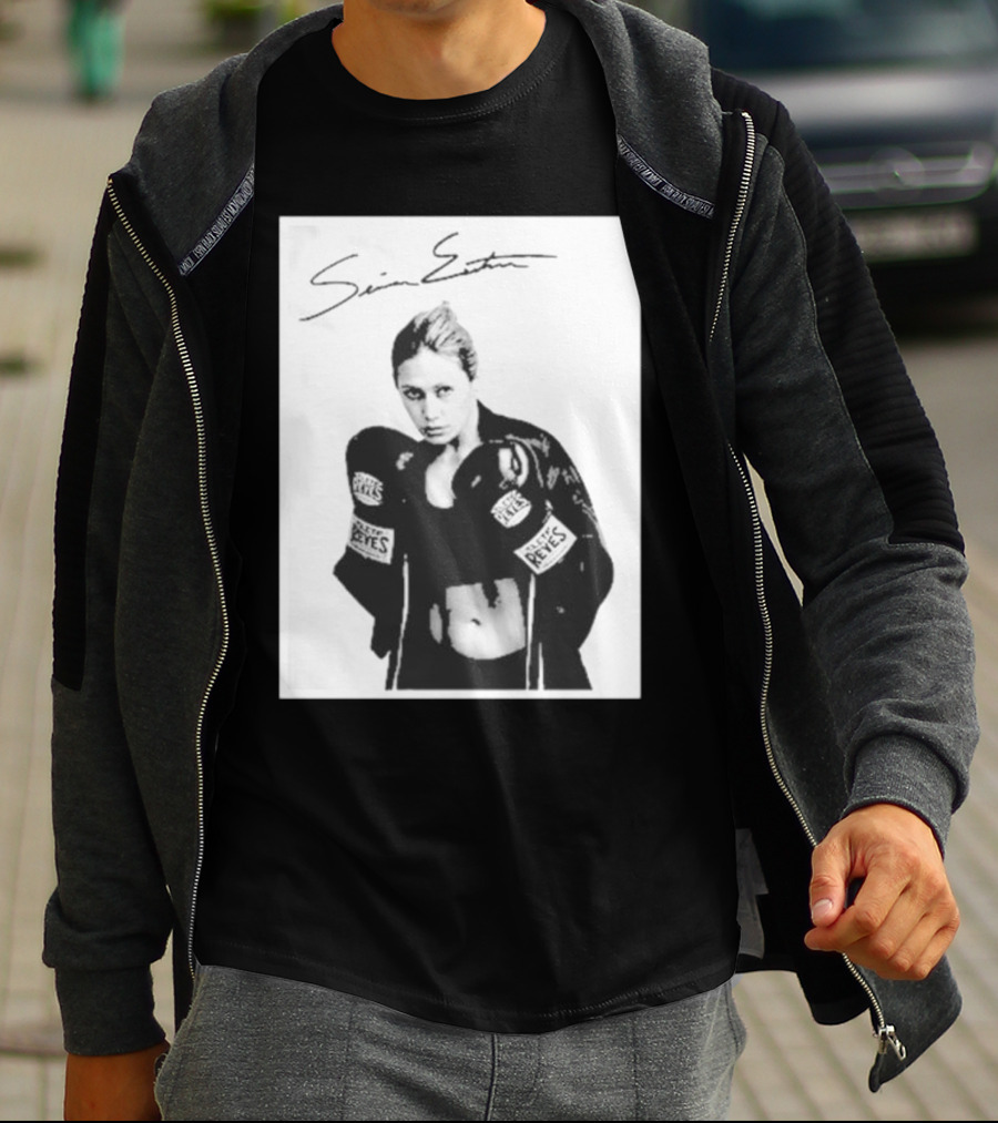 Seniesa Estrada SuperBad Boxing Iconic Reyes Gloves T-Shirt