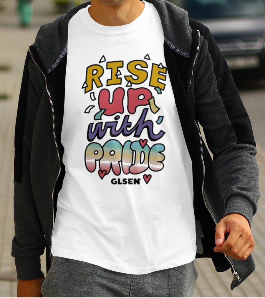 Glsen Rise Up With Pride Wilson Cruz T-Shirt