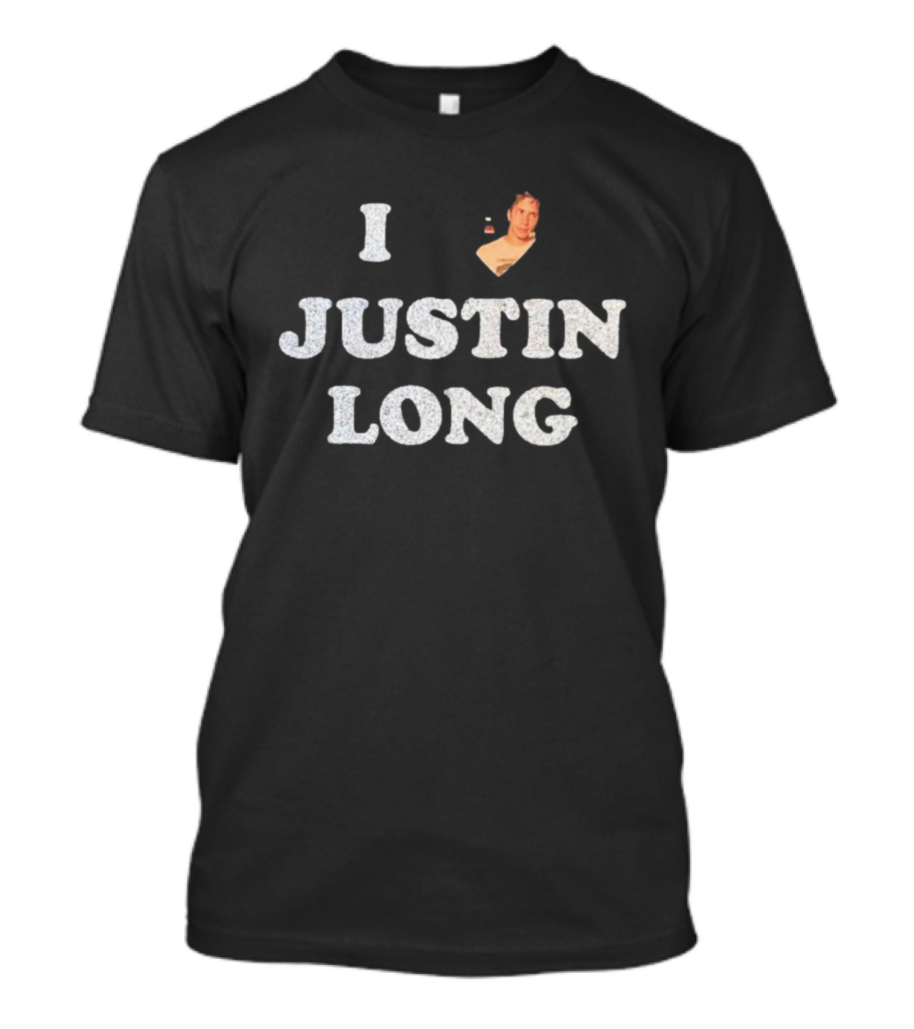 I Heart Justin Long Collage T-Shirt