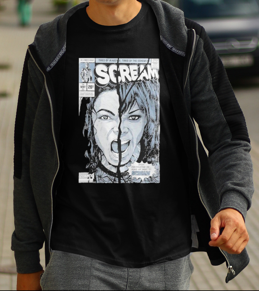 Mj History Scream Tired Of Injustice Tired Of The Schemes Comic May 20 Scream T-Shirt