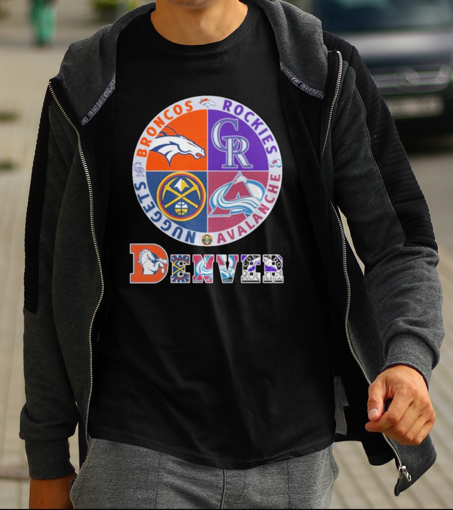Denver Broncos Rockies Nuggets Avalanche T-Shirt