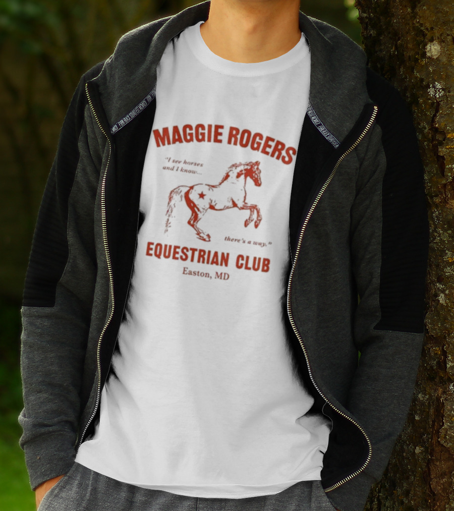 Maggie Rogers Equestrian Club Easton MD I Am Heaven And I Know. Here's A Map T-Shirt