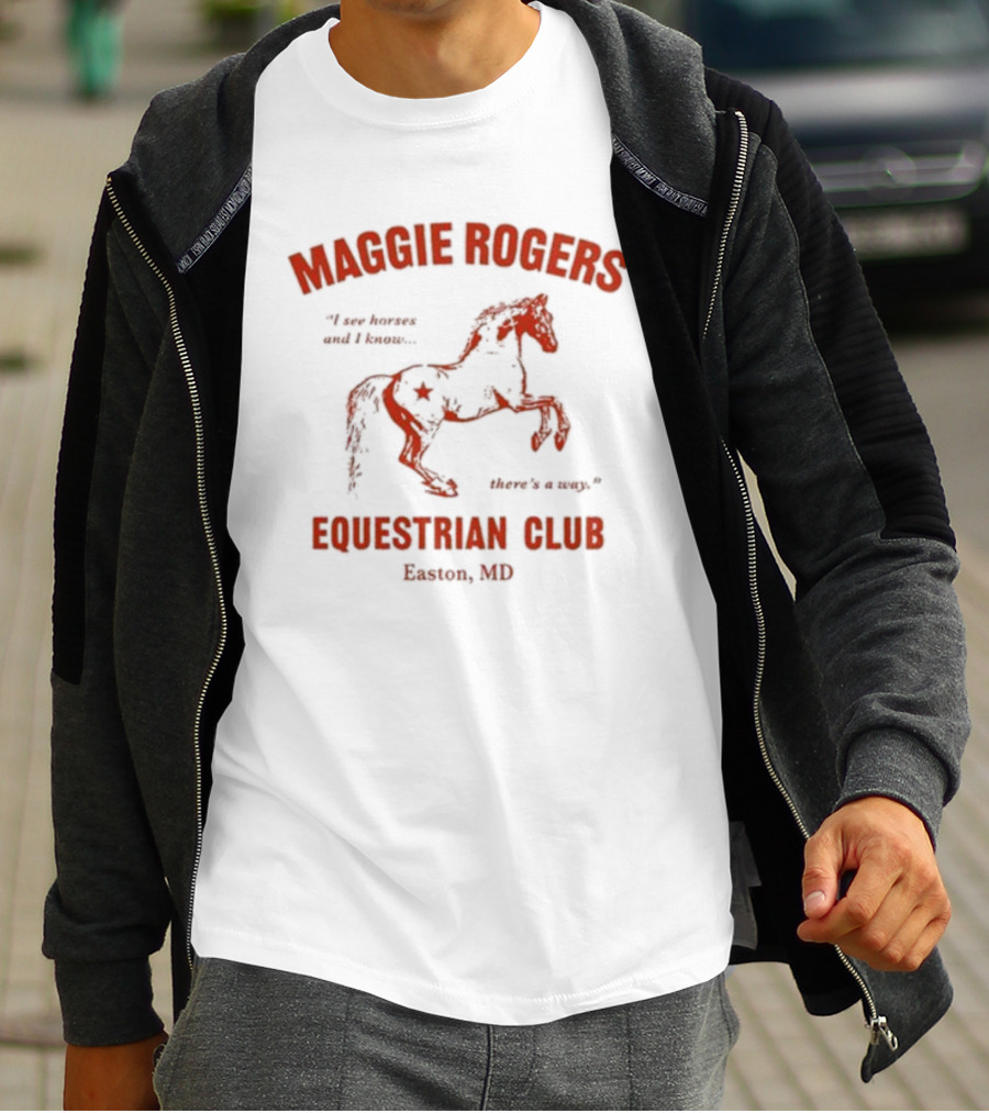 Maggie Rogers Equestrian Club Easton MD I Am Heaven And I Know. Here's A Map T-Shirt