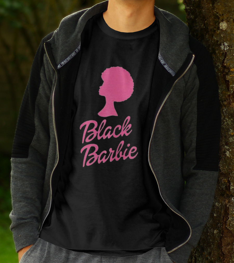 Black Barbie Afro Fan T-Shirt