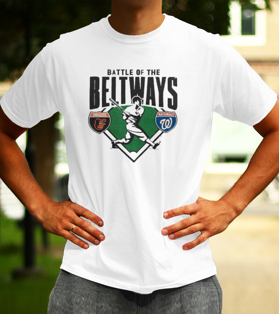 Battle Of The Beltways Orioles Nationals Baseball Rivalry Matchup T-Shirt