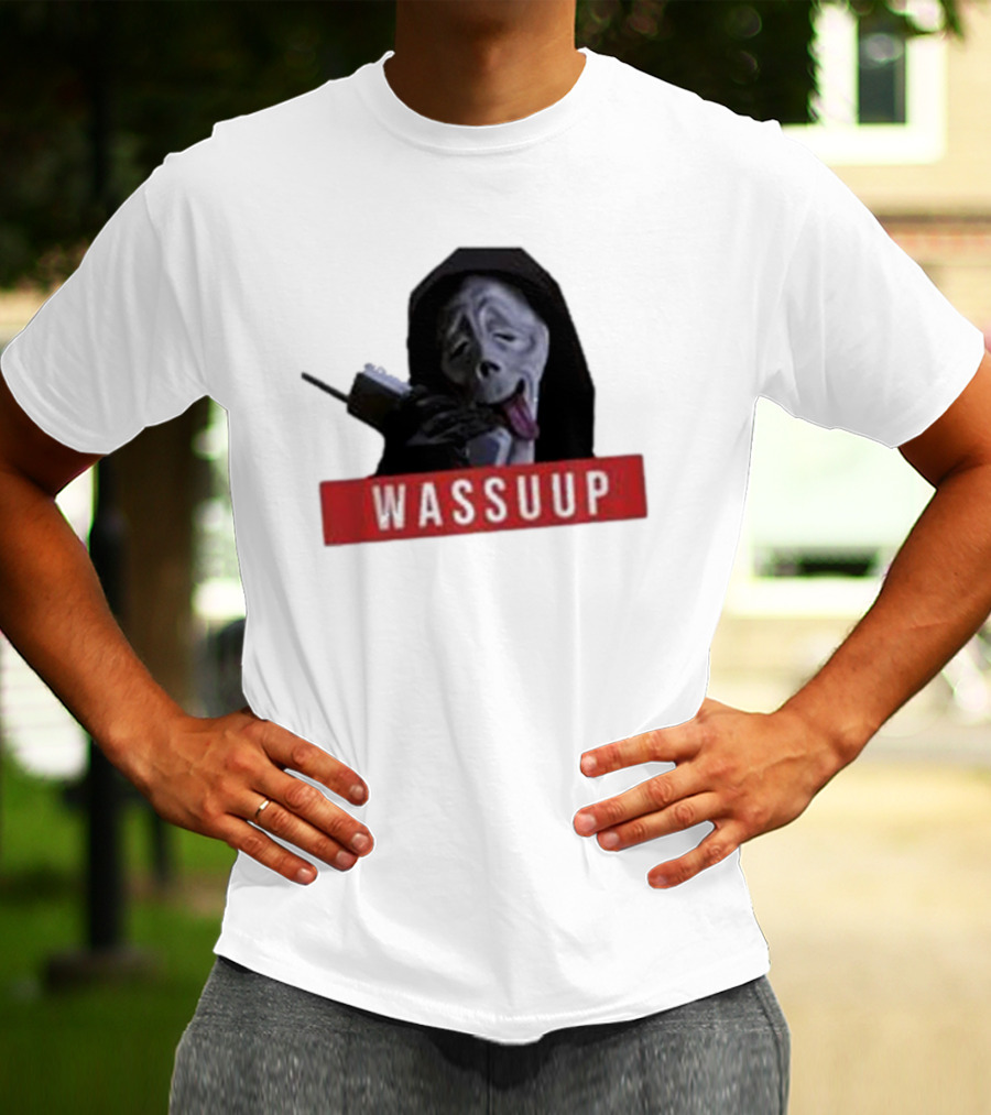 Wassup Ghostface Parody New Skeleton T-Shirt